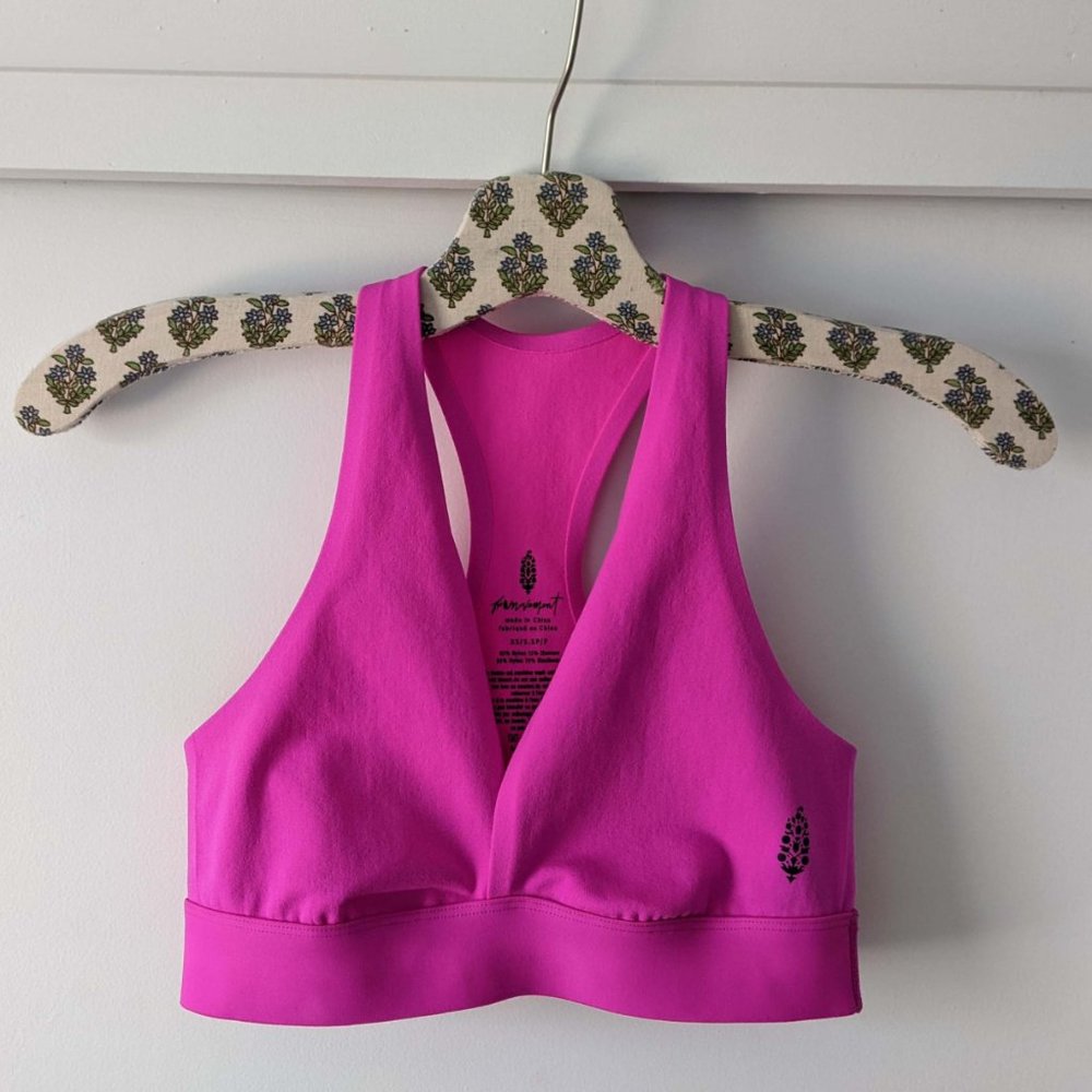 NWT FP Movement Blaze It Up Bra / Living Magenta